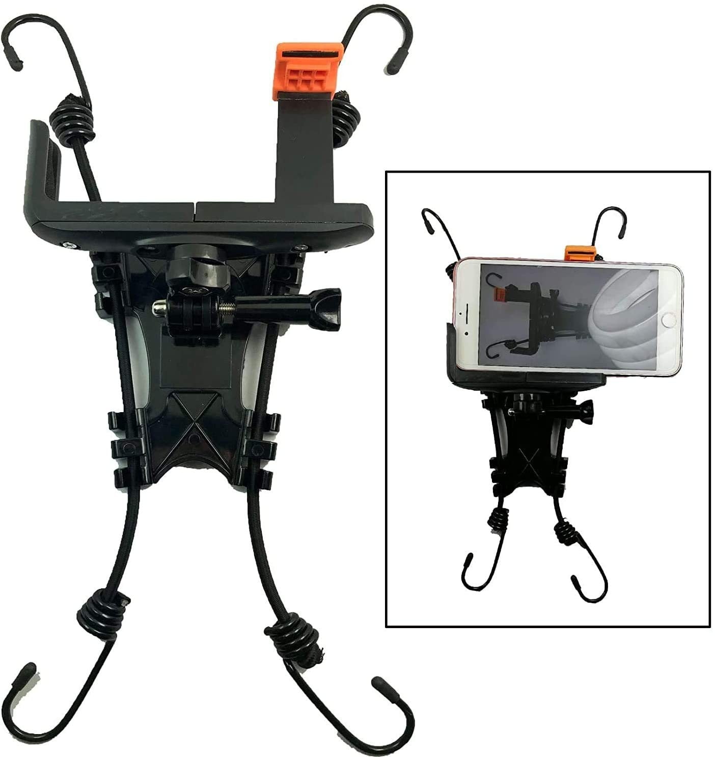 Pmsanzay Fence Mount Holder for Cameras and Smartphones - Black