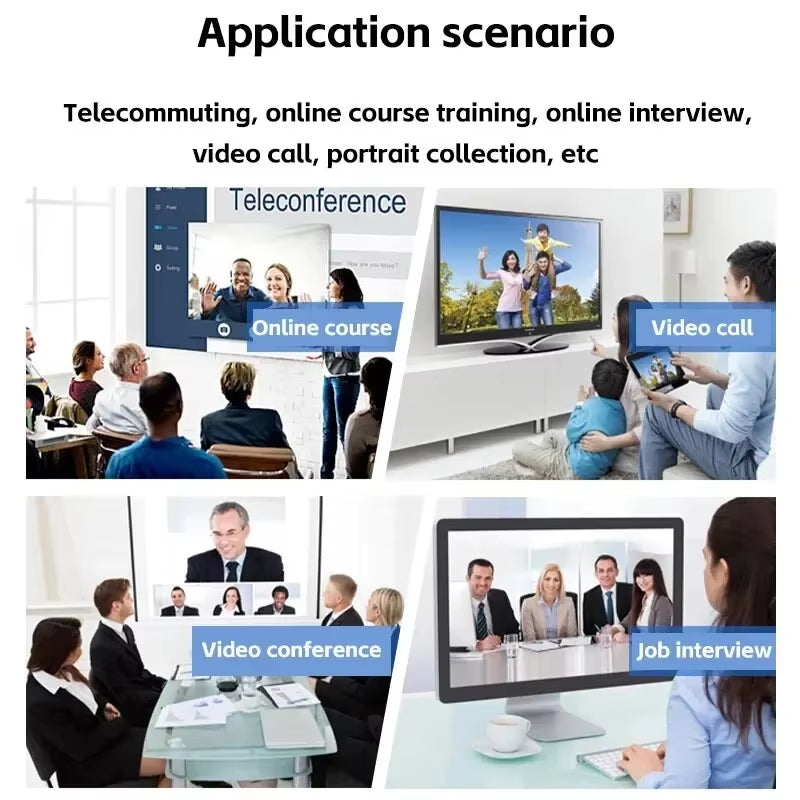 Camera 1080P HD Computer HD USB Camera Built in Microphone USB Network Camera Web Camera for Work with Microphone Tripod