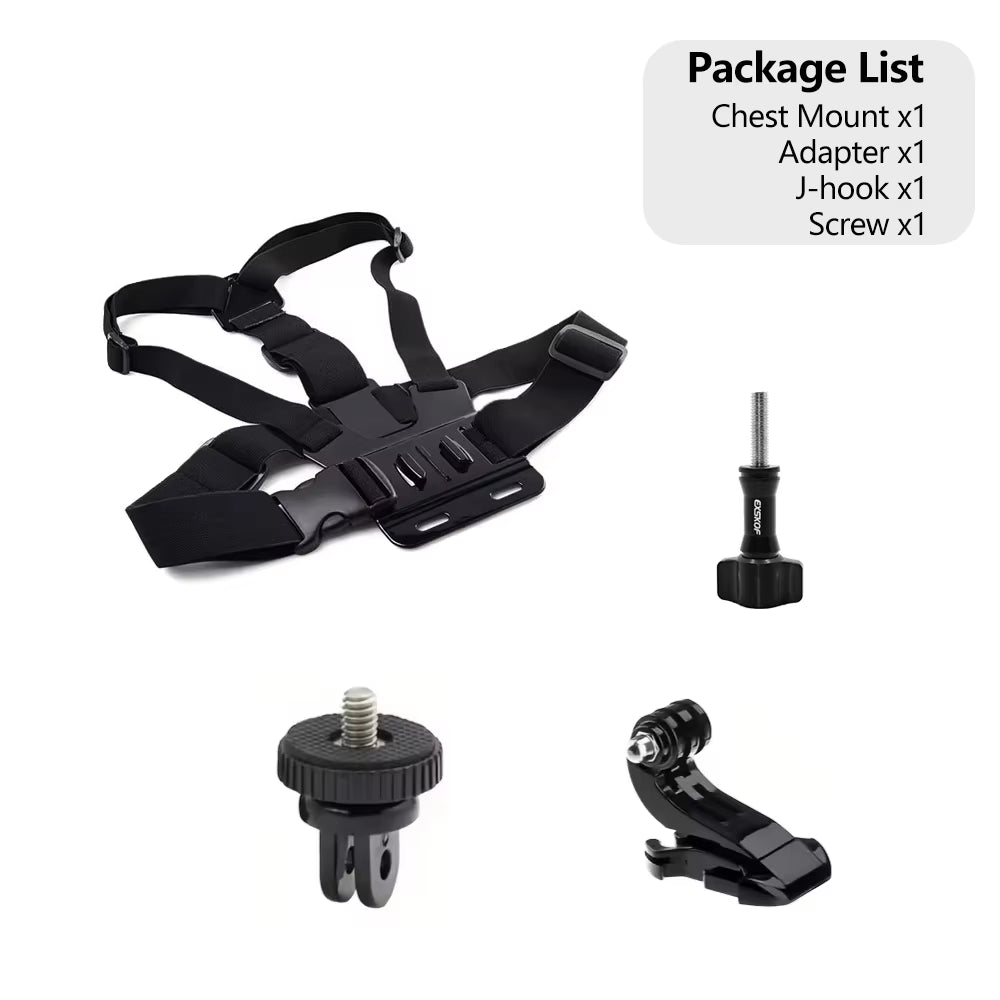 Adjustable Chest Mount Harness Strap for Gopro Hero 13 12 11 10 9 SJCAM SJ4000 AKASO Insta360 DJI Osmo Action Camera Accessories