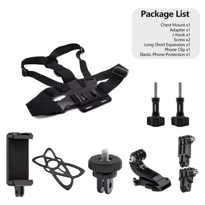 Adjustable Chest Mount Harness Strap for Gopro Hero 13 12 11 10 9 SJCAM SJ4000 AKASO Insta360 DJI Osmo Action Camera Accessories