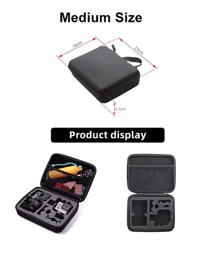 Storage Bag Shockproof Safe Box Portable Carrying Case for Gopro Hero 12 11 10 9 8 7 5 SJCAM AKASO DJI Action Camera Accessories