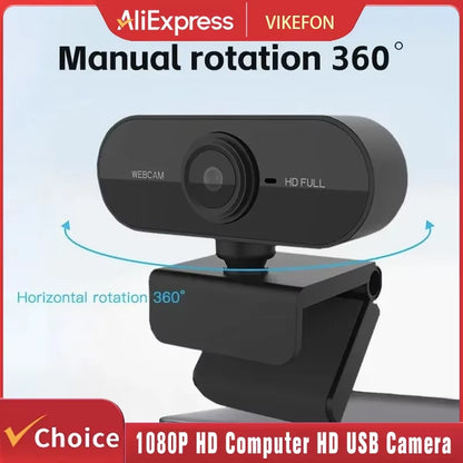 Camera 1080P HD Computer HD USB Camera Built in Microphone USB Network Camera Web Camera for Work with Microphone Tripod