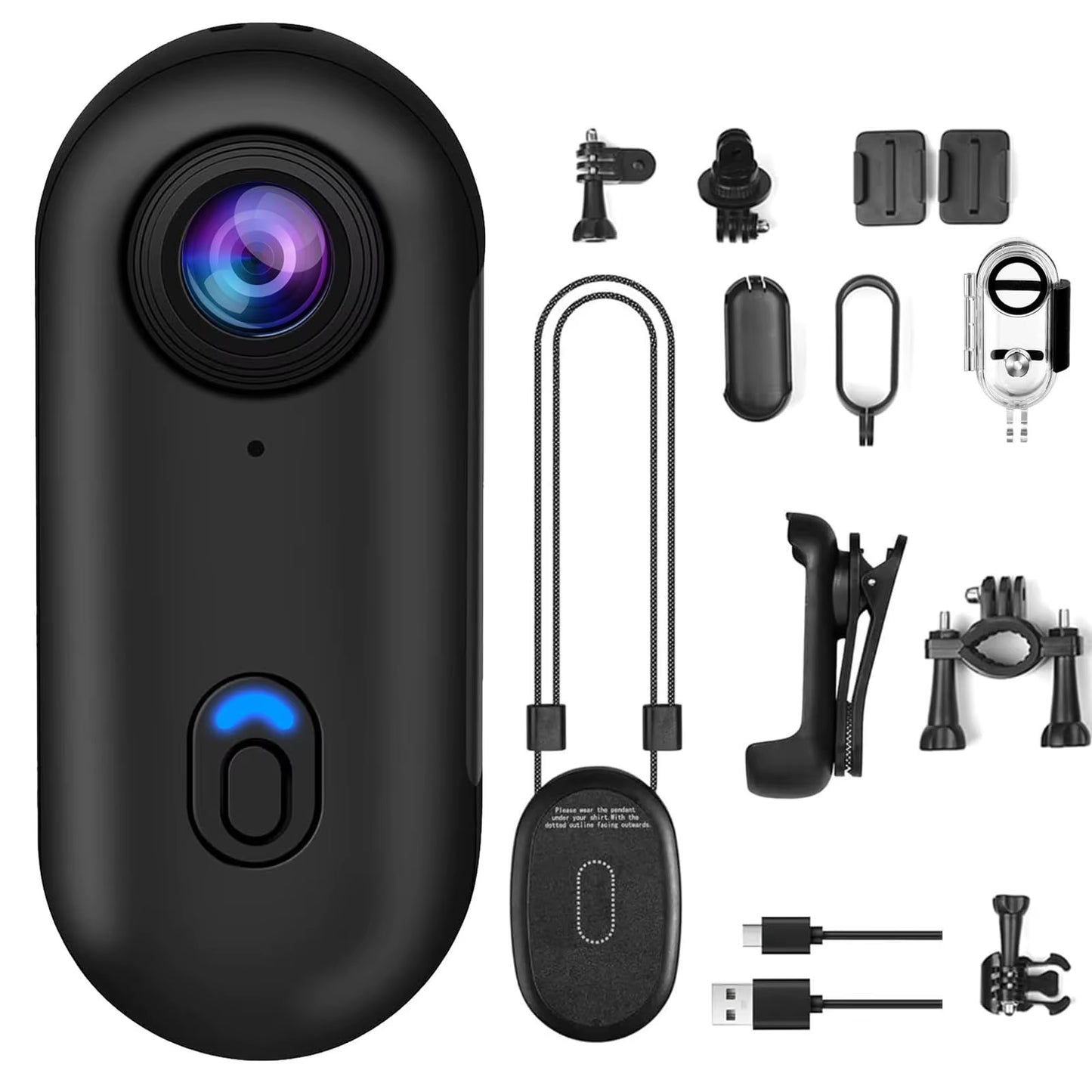 4K Bodycam Mini Camera Outdoor Action Bike Sport Magnetic Wearable Camera Wifi Waterproof Vlog Body Helmet Camera for Cycling