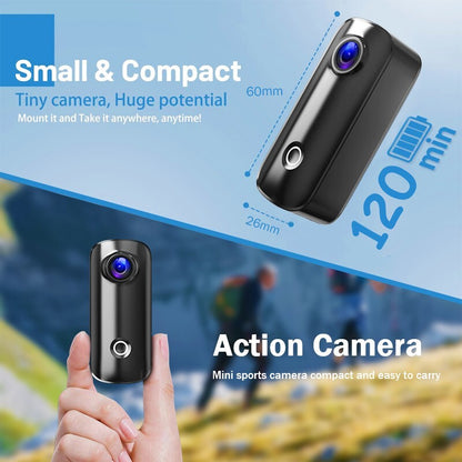 SJCAM Action Camera HD 4K Wifi Sports Mini Body Camera Thumb Camcorder C100+
