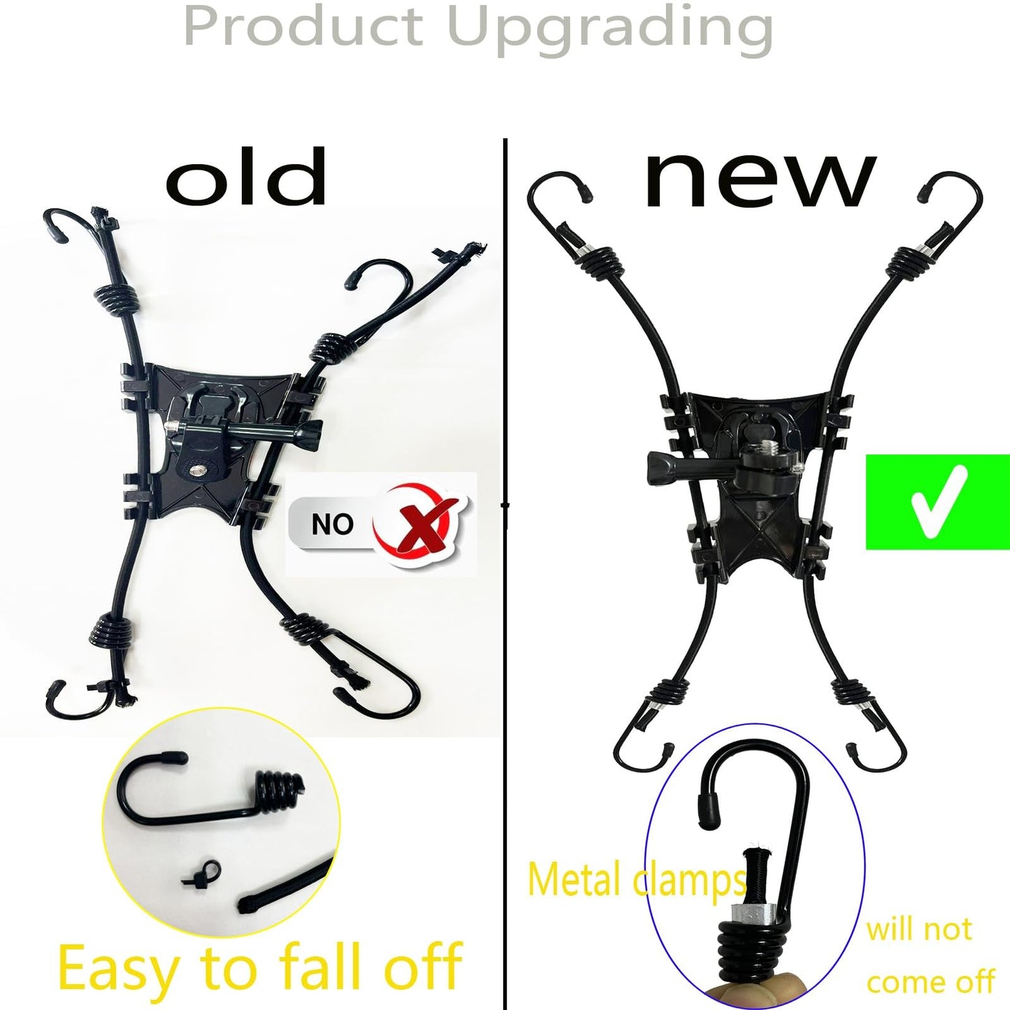 Pmsanzay Fence Mount Holder for Cameras and Smartphones - Black