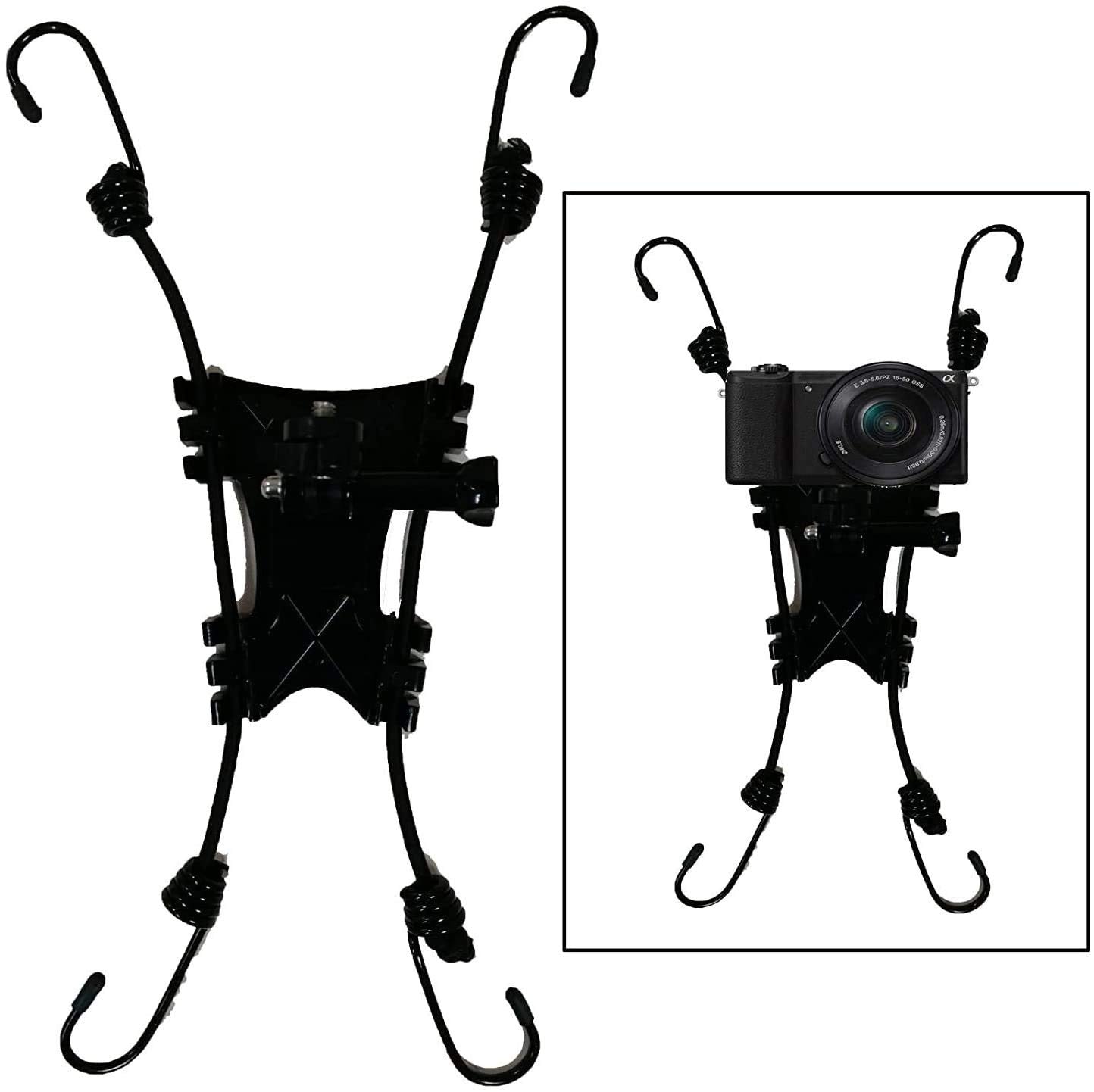 Pmsanzay Fence Mount Holder for Cameras and Smartphones - Black