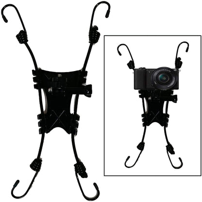 Pmsanzay Fence Mount Holder for Cameras and Smartphones - Black