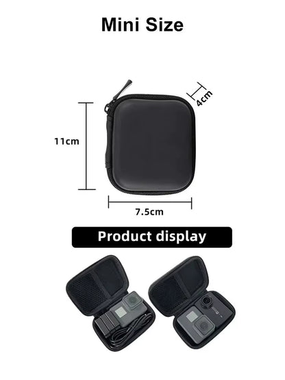 Storage Bag Shockproof Safe Box Portable Carrying Case for Gopro Hero 12 11 10 9 8 7 5 SJCAM AKASO DJI Action Camera Accessories