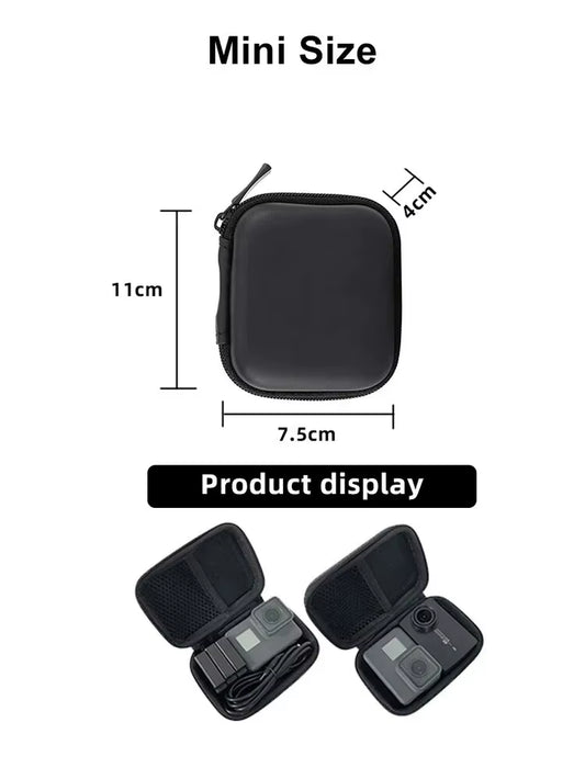 Storage Bag Shockproof Safe Box Portable Carrying Case for Gopro Hero 12 11 10 9 8 7 5 SJCAM AKASO DJI Action Camera Accessories
