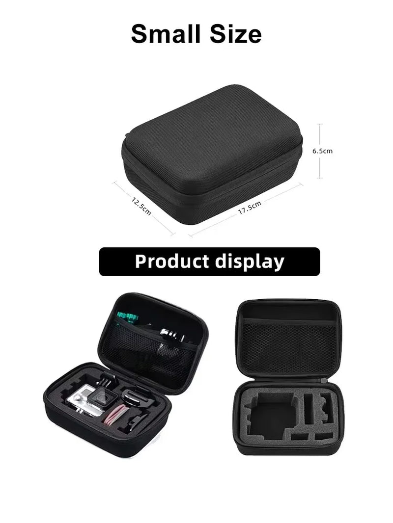 Storage Bag Shockproof Safe Box Portable Carrying Case for Gopro Hero 12 11 10 9 8 7 5 SJCAM AKASO DJI Action Camera Accessories