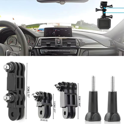 Camera Helmet Adhesive Sticky Flat Curved Mounts Adjustable Pivot Arm for Gopro Hero Insta360 DJI Osmo Action Camera Accessories