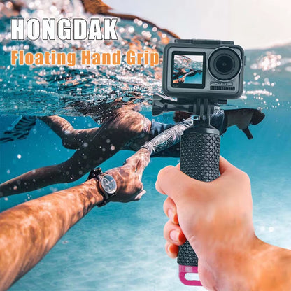 HONGDAK Water Floating Hand Grip Handle Mount Float Action Camera Accessories for Go Pro Gopro Hero 11 10 9 8 7 Yi 4K Insta360