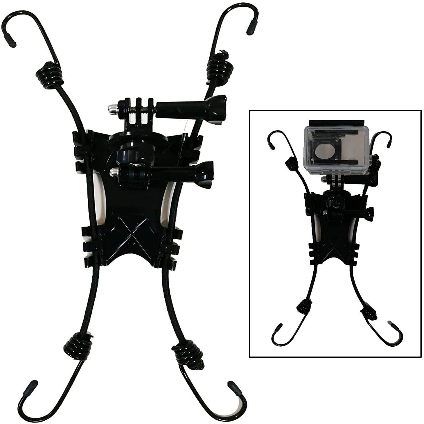 Pmsanzay Fence Mount Holder for Cameras and Smartphones - Black